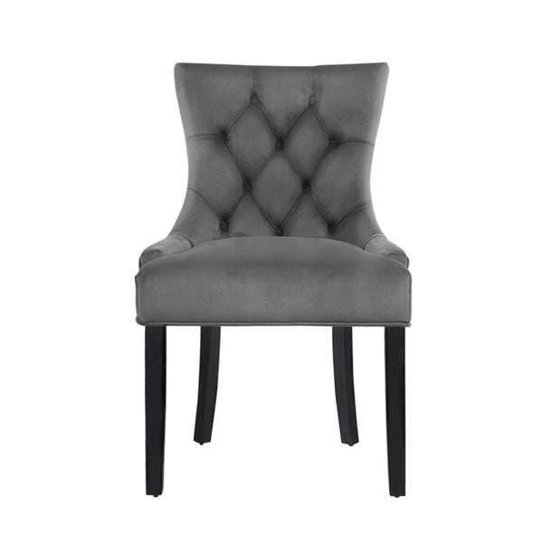 Ink Cartridges Artiss Set Of 2 Dining Chairs French Provincial Retro Wooden Velvet Fabric Grey