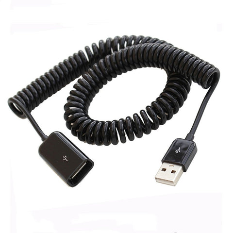 USB Cables, Hubs & Adapters Usb 2.0 Extension Cable Male To Female Retractable Spring Type 3M