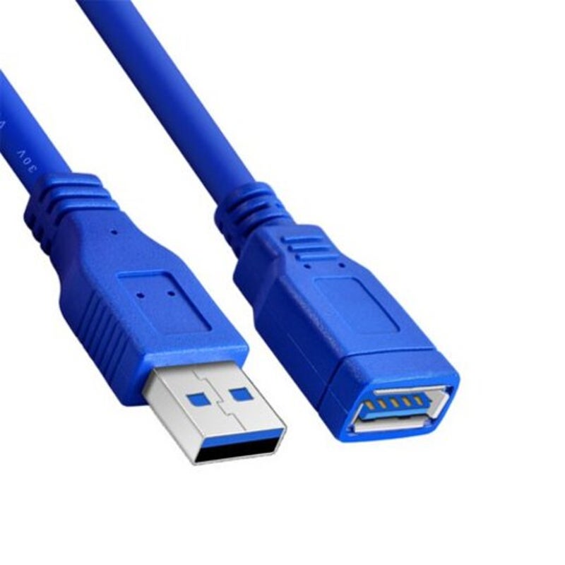 USB Cables, Hubs & Adapters Usb 3.0 Male To Female Data Sync Extension Cable 1M Blue