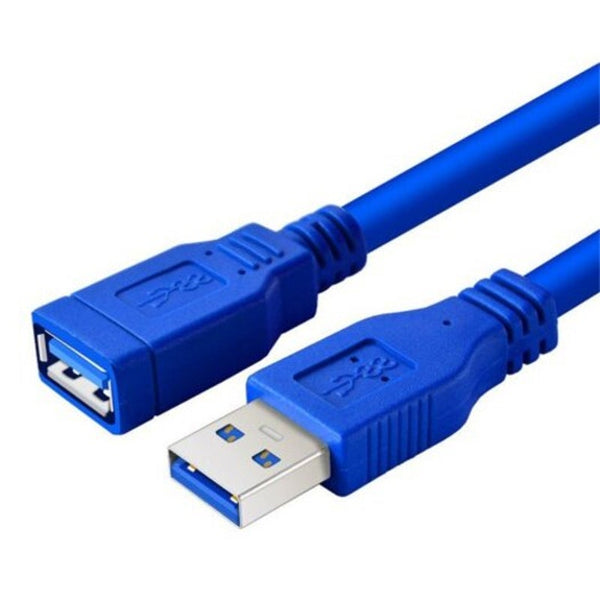 USB Cables, Hubs & Adapters Usb 3.0 Male To Female Data Sync Extension Cable 1M Blue