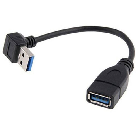 Cables & Adapters Usb 3.0 Right Angle 270 Degree Extension Cable Male To Femaleotg Adapter Black