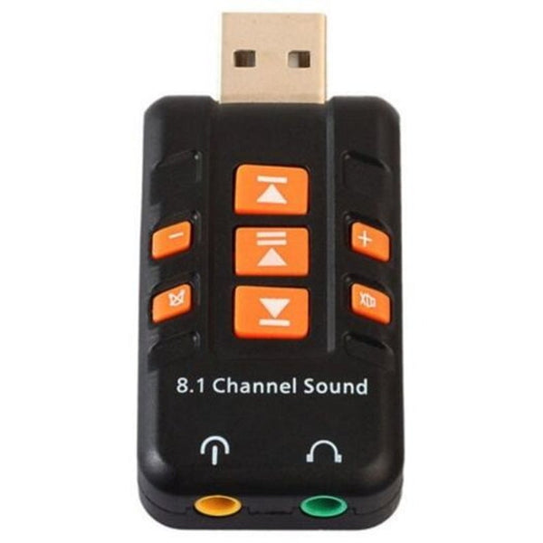 Usb 3.1 Sound Card With Button Black