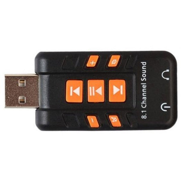 Usb 3.1 Sound Card With Button Black