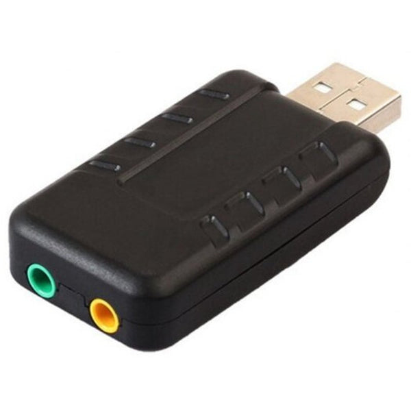 Usb 3.1 Sound Card With Button Black
