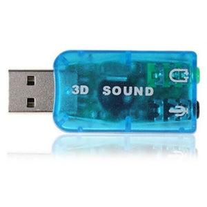 Sound Cards (External) Usb 3D Sound Card Blue