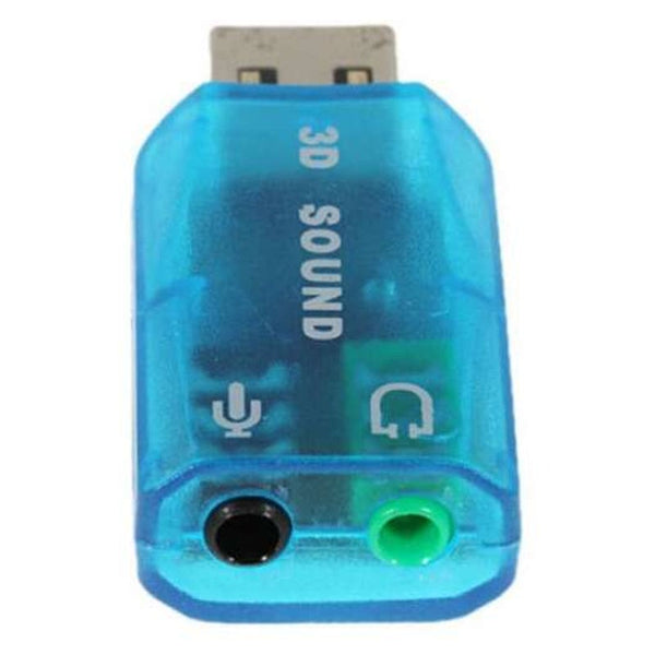 Sound Cards (External) Usb 3D Sound Card Blue