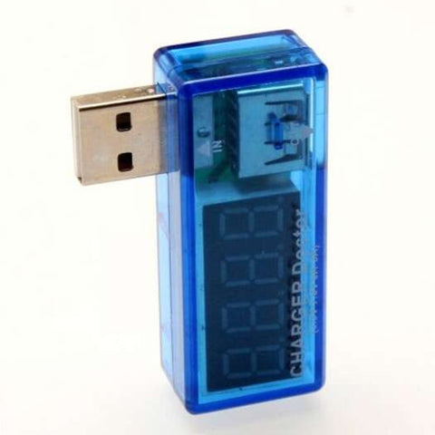 Usb Charger Doctor In Line Voltage And Current Meter Blue