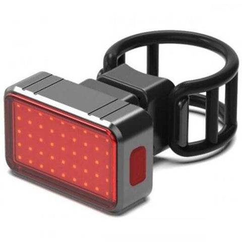 USB Bicycle Smart Sensor Tail Warning Light Brake Lamps LED Cycling Taillights