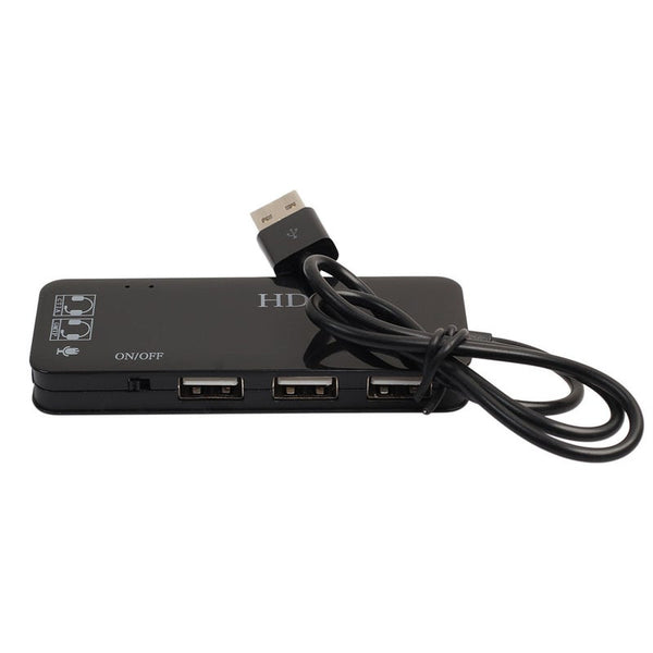 Usb Hub Stereo Dj External Sound Card Headset Microphone Adapter For Pc Laptop Pro Imac Notebook Accessoriest2