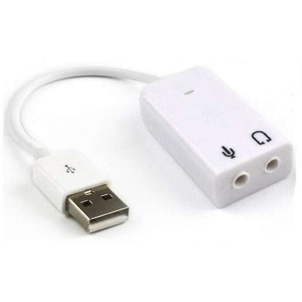 Sound Cards (External) 7.1 External Usb Sound Card Jack 3.5Mm Audio Adapter Earphone Micphone