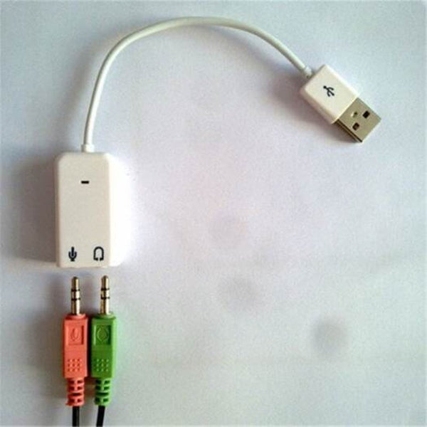 Sound Cards (External) 7.1 External Usb Sound Card Jack 3.5Mm Audio Adapter Earphone Micphone