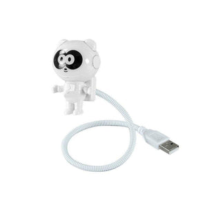 Lamps Astronaut Panda Night Light Led Reading Lamp Usb Flexible Desk Pc Laptop