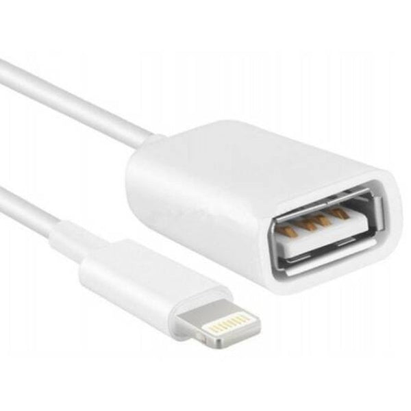Usb Adapter Cable For Iphone / Ipad Tablet Mini White