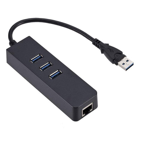 USB Cables, Hubs & Adapters Network Hubs Switches Usb To Ethernet Adapter 3 Port 3.0 Gigabit Converter Lan Wired For Ultrabooks Notebooks Tablets And