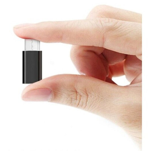 Usb Type C Male To Micro Female Adapter Connector Black