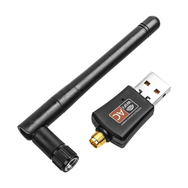 USB Wi Fi Adapters/Dongles Usb Adapter 600Mbps Dual Band Wireless Network Dongle 2.4Ghz / 5.0Ghz Ethernet 802.11Ac Antenna For Laptop Desktop Tablet P