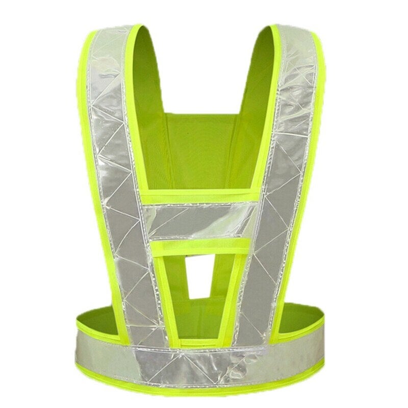 V Shape Safety Reflective Vest For Traffic Construction Night Running Jogging Cycling Stay Visible