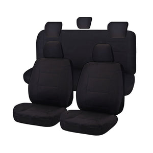 Seat Covers For Toyota Hilux Sr Sr5 4X4 Kun26r Ggn25r 04/2005 06/2015 Dual Cab Utility Fr Black Challenger