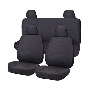 Seat Covers For Nissan Navara D23 Series Np300 11/2017 11/2020 Dual Cab Fr Charcoal Challenger