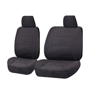 Seat Covers For Nissan Patrol Y61 Gq Gu Series 1999 2016 Single Cab Chassis Front Bucket + _ Bench Charcoal Challenger