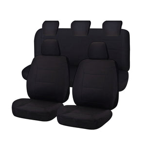 Seat Covers For Ford Ranger Pxii Series 16/2015 On Dual Cab Fr Black Challenger