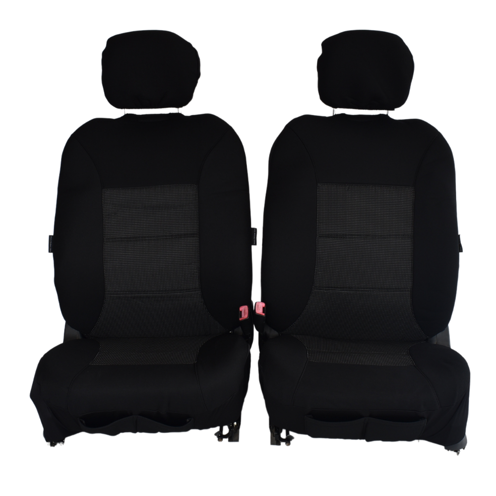 Seat Covers Universal Premium Front Size 30/35 | Black