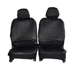 Leather Look Car Seat Covers For Volkswagen Atlas Dual Cab 2011-2020 | Black