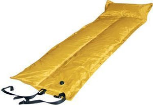 Inflatable Mattresses & Airbeds Trailblazer Self Inflatable Foldable Air Mattress With Pillow Yellow