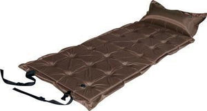 Inflatable Mattresses & Airbeds Trailblazer 21 Points Self Inflatable Satin Air Mattress With Pillow Brown