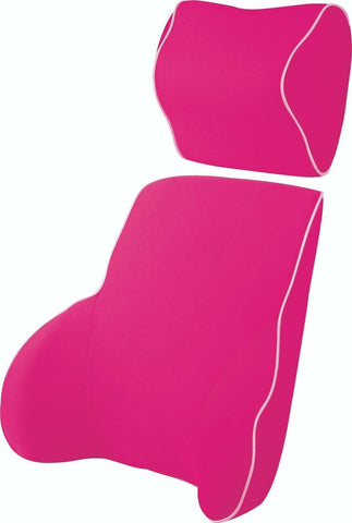 Seat & Posture Cushions Pink Memory Foam Lumbar Back & Neck Pillow Support Cushion Office Car Seat