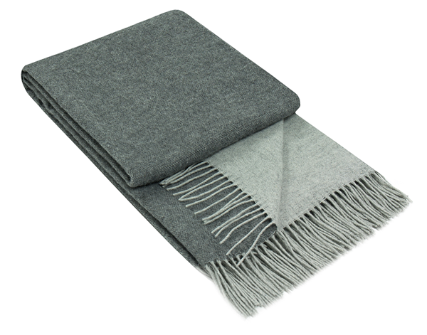 Chiswick Throw - Merino Wool/Cashmere Charcoal