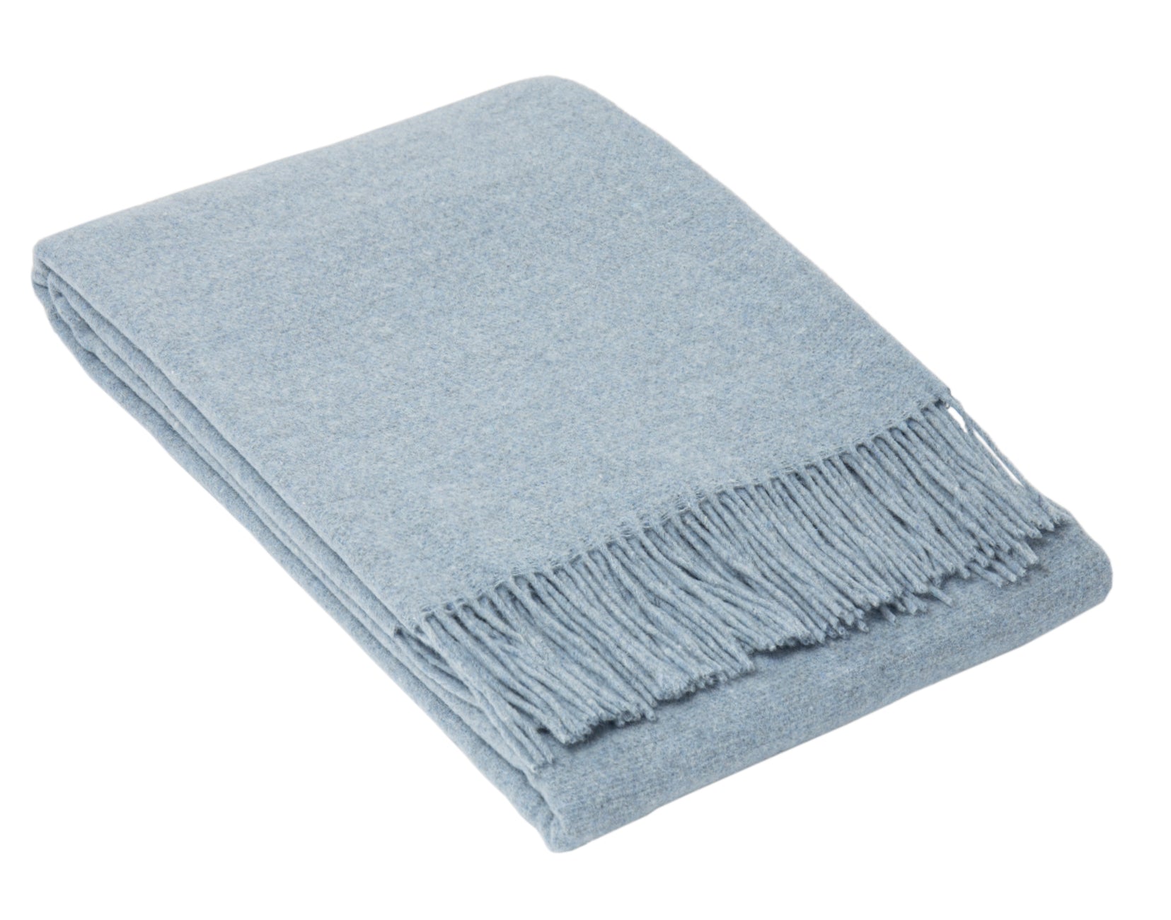 Throws & Afghans Oxford Throw Merino Wool Blend Sky Blue