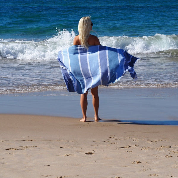 Towels & Washcloths Codu Sorrento Turkish Cotton Towel Sky