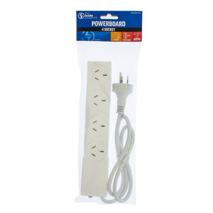 Power Strips & Surge Protectors The Brute Power Co Co. Powerboard 4 Socket + Overload Protection