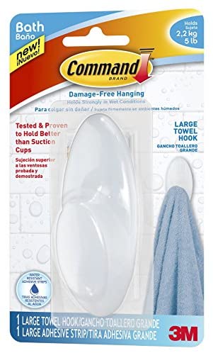 Hooks & Hangers Command Towel Hook Wet 17 Lg