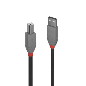 USB Cables, Hubs & Adapters Lindy .2M Usb2 A B Cable Anthra Line