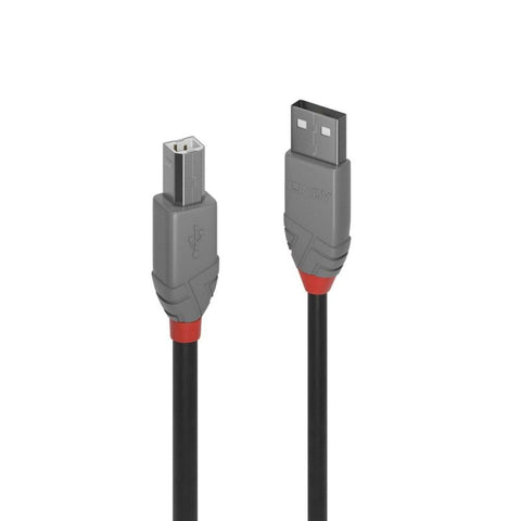 USB Cables, Hubs & Adapters Lindy 5M Usb2 A B Cable Anthra Line