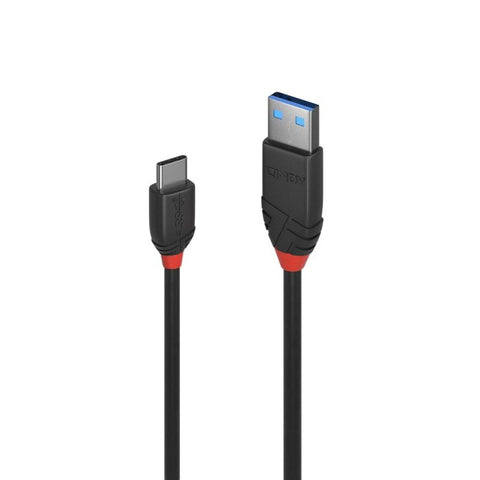 USB Cables, Hubs & Adapters Lindy .5M Usb C A 3A Cable Black Line