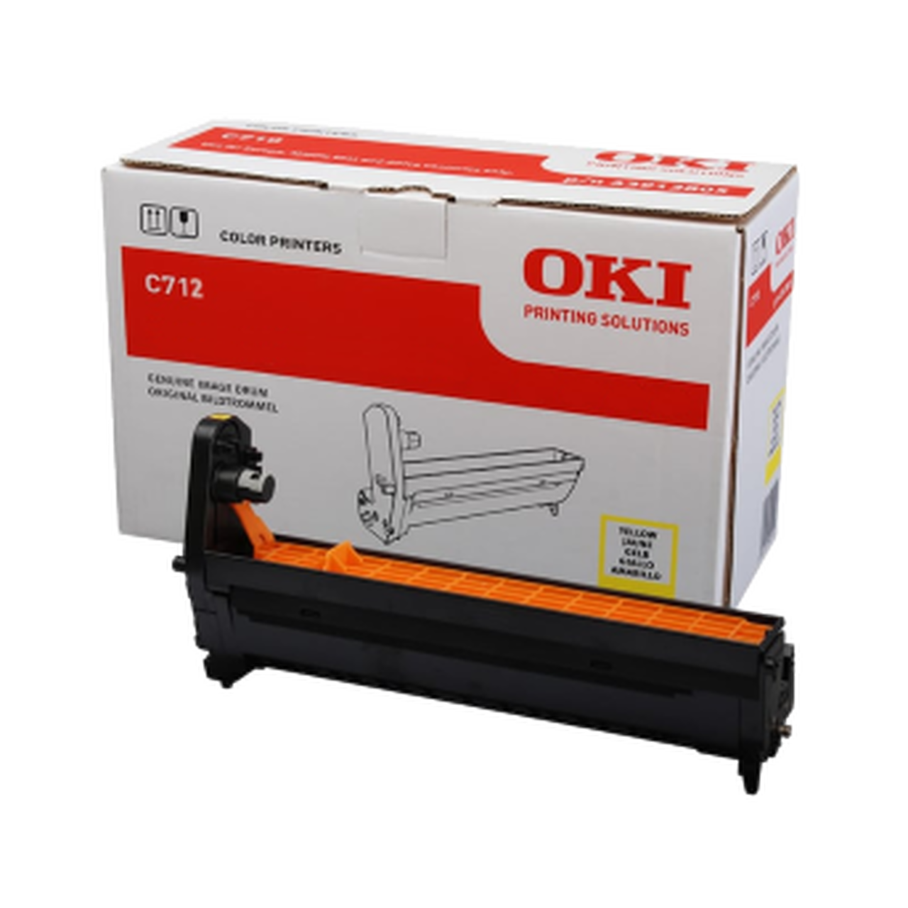 Printer Drum Units Oki C712n Yellow Drum Unit