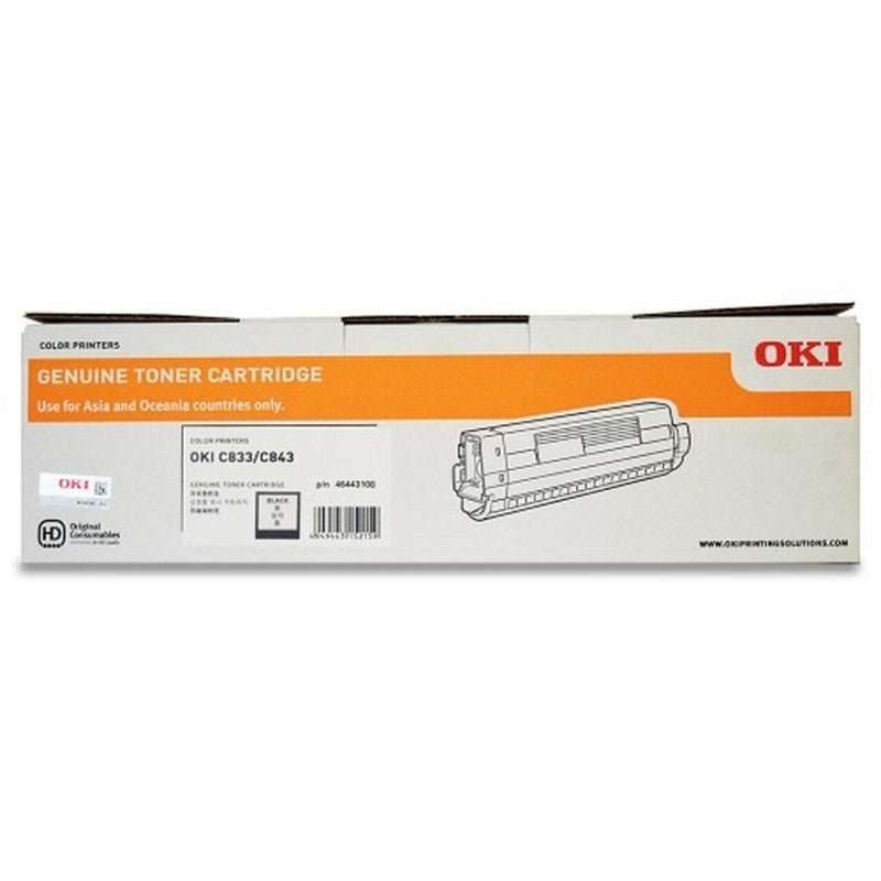 Toner Cartridges Oki C833n Black Toner