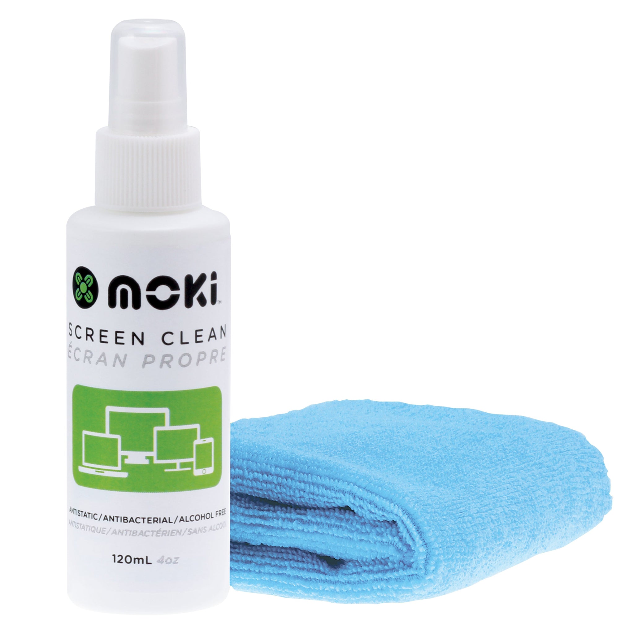 Cleaning Equipment & Kits Moki Screen Clean 120Ml Spray With Cloth