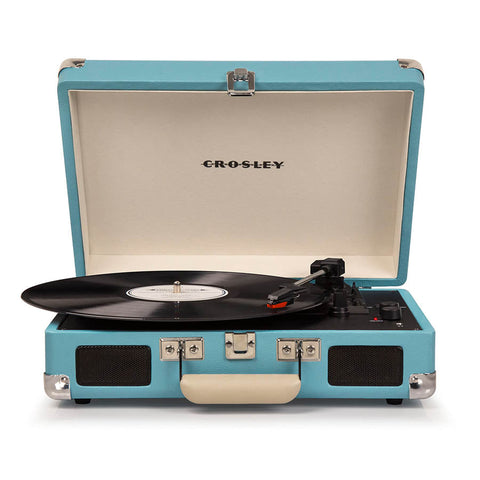 Turntables Crosley Cruiser Turquoise Bluetooth Turntable & Record Storage Crate