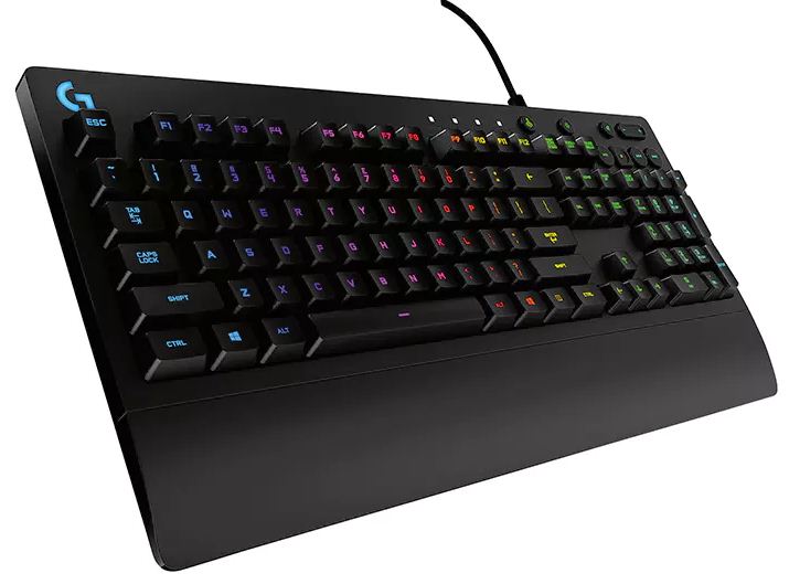 Logitech G213 Prodigy Rgb Gaming Keyboard, 16.8 Million Lighting Colors Mech-Dome Backlit Keys Dedicated Media Controls Spill-Resistant Durable Ls