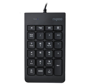 Keyboards & Keypads Rapoo K10 Wired Numeric Numberpad Keyboard Spill Resistant Design, Laser Carved Keycap, Spill Resistant Easy Installation