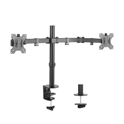 Monitor Mounts & Stands Brateck Dual Monitor Screens Economical Double Joint Articulating Steel