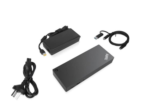 USB Cables, Hubs & Adapters Lenovo Thinkpad Hybrid Usb C With Usb A Dock Docking Station 2 X Hdmi, Dp Gige 135 Watt For Tablet 10; E480; L380;