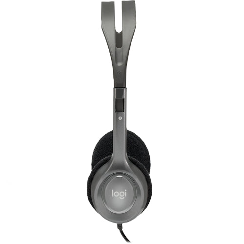 Headphones Logitech H110 Stereo Headset Over The Head Headphone 3.5Mm Versatile Adjustable Microphone For Pc Mac Ls