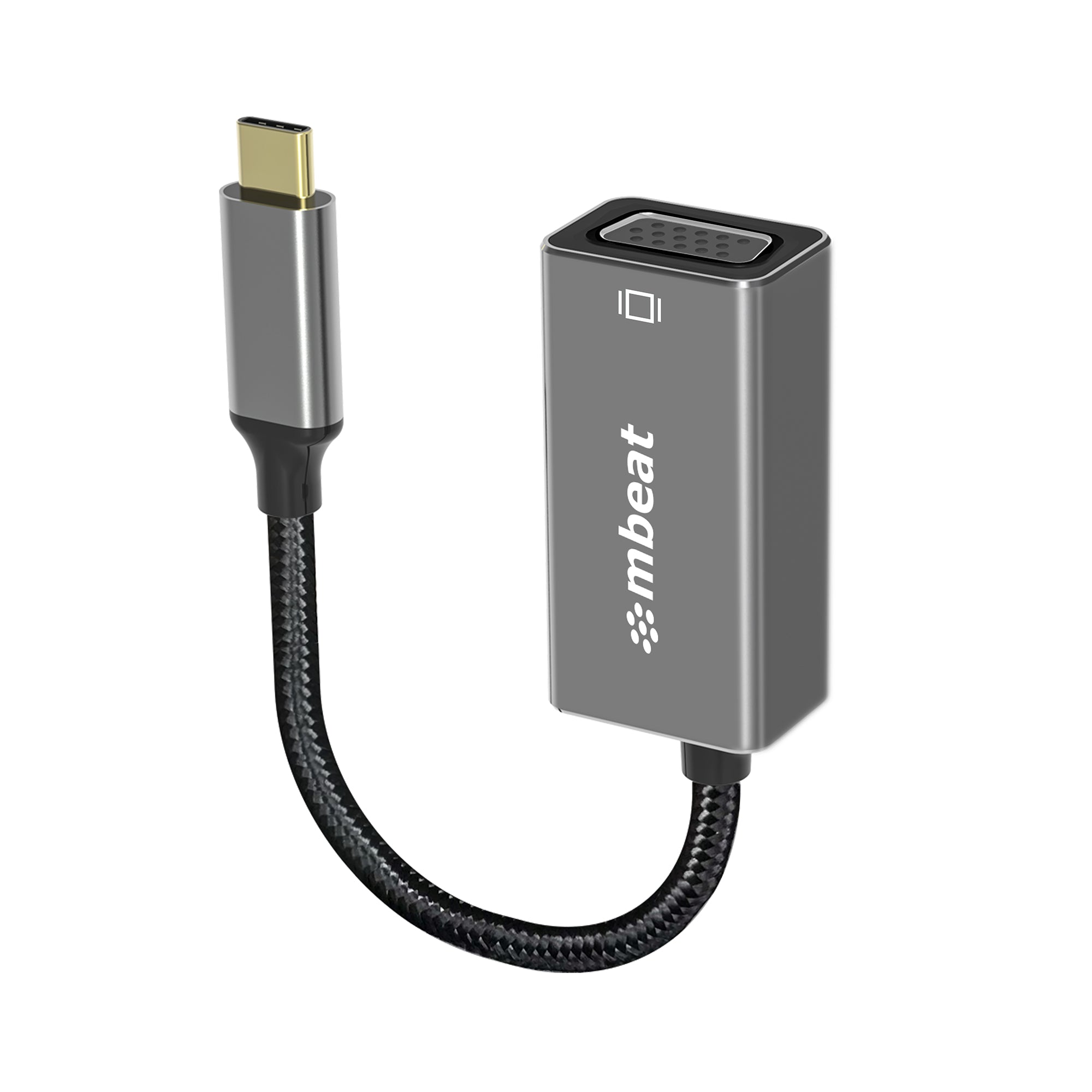 USB Cables, Hubs & Adapters Mbeat Elite Usb C To Vga Adapter Coverts Female Port, Supports Up To19201080@60Hz Space Grey