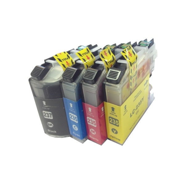 Ink Cartridges Compatible Lc 237 Lc 235 Premium Inkjet Set 4 Cartridges [Boxed Set]