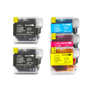 Ink Cartridges Compatible Lc38 Lc67 Inkjet Cartridge Set 5 Cartridges [Boxed Set]